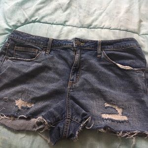 distressed shorts